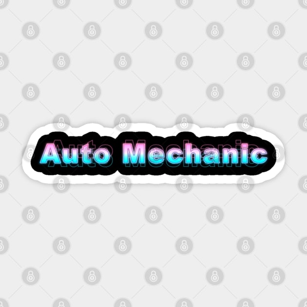 Auto Mechanic Sticker by Sanzida Design